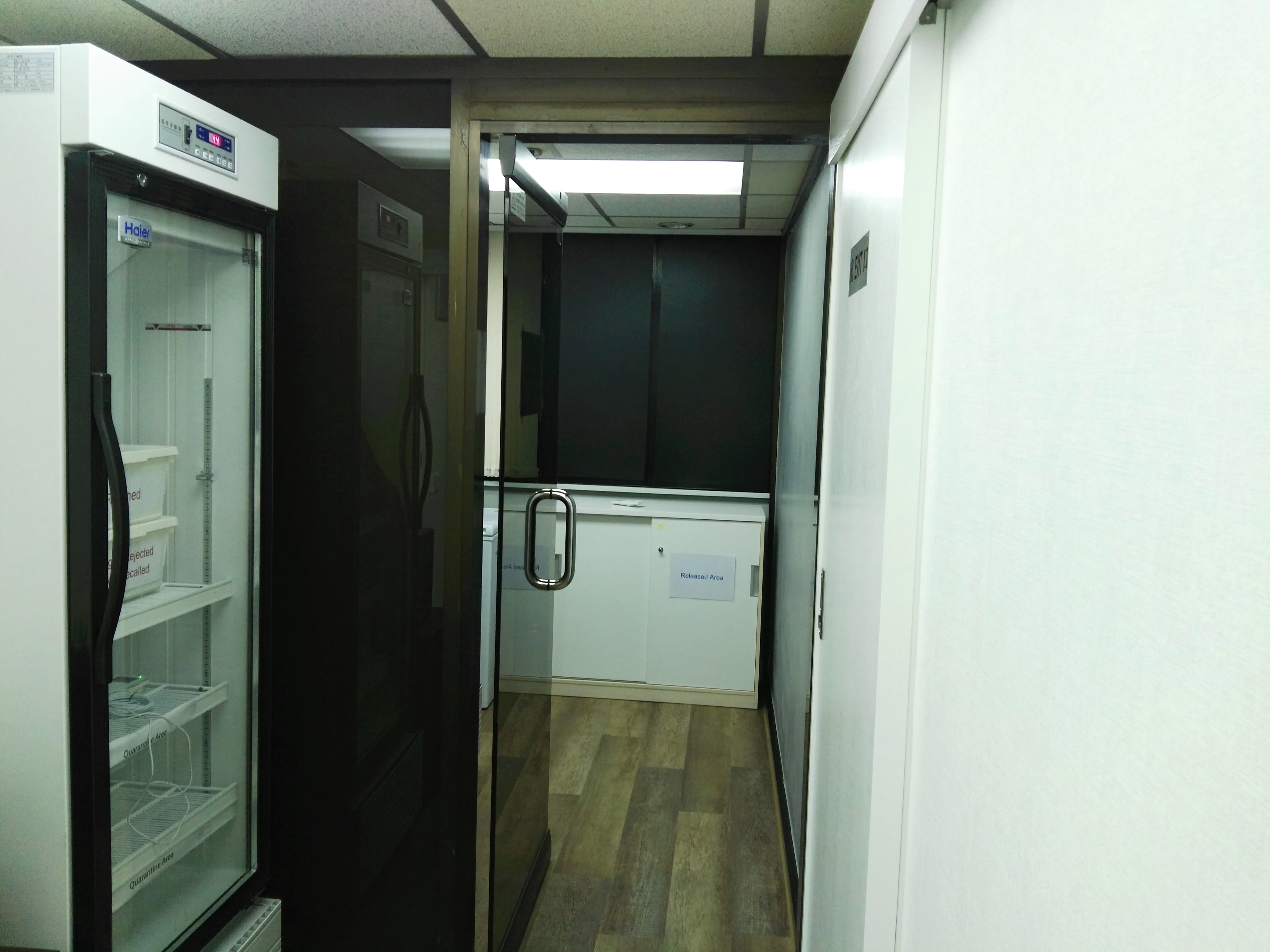 Our cold-storage area